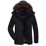 Doudoune homme  capuche funmoon - bleu - tendance corenne - chaud et dcontract
