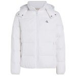 Doudoune homme - ck jeans - essentiels - blanc - zip - isolation en duvet recycl