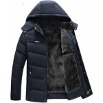 Doudoune homme - ecelen - parka épaissie en polaire dhiver - couleur bleu - grande taille Doudoune homme - ecelen - parka épaissie en polaire dhiver - couleur bleu - grande taille