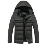 Doudoune homme - ecelen - parka manteau chaud en polaire dhiver - coupe - vent impermable et rsistant ...