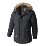 Doudoune homme encapuchonn m - funmoon - noir - 100% polyester