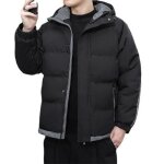 Doudoune homme funmoon - polyester -  capuche - noir