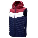 Doudoune homme - funmoon - sans manches - hiver tricolore - capuche - coupe regular