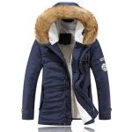 Doudoune homme - funmoon - tendance hiver - bleu marine - polyester coton Doudoune homme - funmoon - tendance hiver - bleu marine - polyester coton
