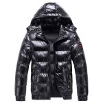 Doudoune hommes hiver chaud de �paississant avec capuche coupe - vent xd632 noir