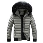Doudoune hommes hiver chaud de sport avec capuche xd581 kaki Doudoune hommes hiver chaud de sport avec capuche xd581 kaki
