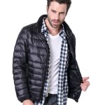 Doudoune homme hiver col montant veste blouson fine et légère 90% duvet noir grande taille s - - 3xl Doudoune homme hiver col montant veste blouson fine et légère 90% duvet noir grande taille s - - 3xl