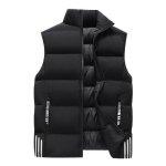 Doudoune homme hiver sans manches col montant casual veste zippee chaude couleur unie pour automne - ... Doudoune homme hiver sans manches col montant casual veste zippee chaude couleur unie pour automne - ...