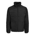 Doudoune homme jack & jones huno - noir - col montant - manches longues - fermeture par zip