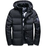 Doudoune homme luxe l - marque leocloho - noir - fermeture zipp�e - 100% polyester