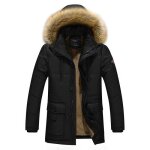 Doudoune homme molleton chaud manteau hiver - noir Doudoune homme molleton chaud manteau hiver - noir