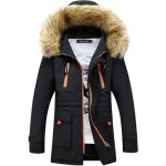 Doudoune hommes hiver long - parka à capuche - grande vêtements masculin - fbc103aaaa - noir 2 Doudoune hommes hiver long - parka à capuche - grande vêtements masculin - fbc103aaaa - noir 2
