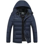 Doudoune homme parka hommes manteau chaud paissi en polaire dhiver doudoune coupe - vent impermable ...