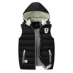 Doudoune hommedoudoune sans manche col montant avec zippveste en duvet  capuchon chaud en automne et ...