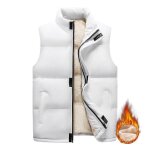 Doudoune homme sans manches doublée polaire automne hiver casual veste chaude epaisse col montant couleur ... Doudoune homme sans manches doublée polaire automne hiver casual veste chaude epaisse col montant couleur ...