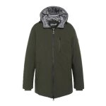 Doudoune homme schott fargo - kaki - manches longues - avec capuche - impermable