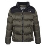 Doudoune homme - schott n. y. c. - utah - kaki - fermeture par zip - capuche sous col - 100% polyester ...