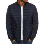 Doudoune homme de marque slim col standup doudoune homme épaississant chambray veste hommebleu fonce Doudoune homme de marque slim col standup doudoune homme épaississant chambray veste hommebleu fonce