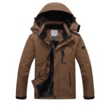 Doudoune homme veste de ski impermable de montagne manteau dhiver extrieur en polaire coupe - vent ...