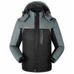 Doudoune homme veste de ski impermable de montagne manteau dhiver extrieur en polaire coupe - vent ...