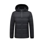 Doudoune homme vitata automne / hiver - polycoton - col montant - couleur unie