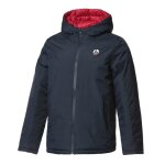 Doudoune jott - bergen - mixte - manches longues mixte - marine / rouge