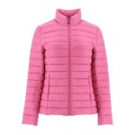 Doudoune jott cha - femme - rose - col montant - fermeture zippe - poches zippes