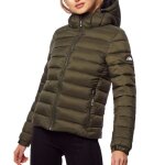 Doudoune femme - superdry - fuji - kaki - coupe slim - effet matelass