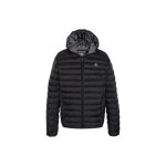 Doudoune lgre  capuche - schott - homme - 100% nylon - fermeture zip - noir