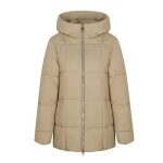 Doudoune lgre femme - vitata - nouvelle collection automne et hiver - col haut - kaki - beige