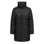 Doudoune longue only - femme - noir - fermeture clair - 100% polyester