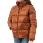 Doudoune femme - jott - cardiff - marron - matire satine et dperlante - garnissage en plumes