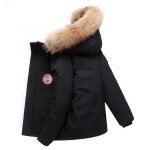 Doudoune mi - longue hiver youcai - modle couple - paissi pour protger du froid - noir