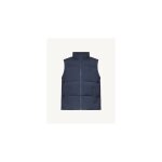 Doudoune mixte sans manches marine nagal bleu - jott - homme - matire mate matelasse - fermeture zippe ...