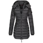 Doudoune - mobigarlan - cardigan slim fit - capuche amovible - polyester 100% - noir femme Doudoune - mobigarlan - cardigan slim fit - capuche amovible - polyester 100% - noir femme