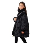 Doudoune polaire enfant - ecelen - veste polaire hiver - vinylon polyester coton - noir