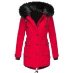 Doudoune polaire - mobigarlan - femmes - rouge - coupe classique