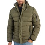 Doudoune redskins sicario juarez - vert - col  capuche - fermeture par zip - 100% polyester