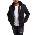 Doudoune redskins venture swell - rf. venswe - black. couleur : noir rouge. dtails. - col capuche avec ...
