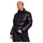 Doudoune rembourre luxe alpine - superdry - femme - noir - fermeture zippe - duvet 90% - plumes 10% ...
