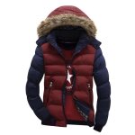 Doudoune rembourr�e rouge - mobigarlan - cardigan ajust� avec capuche et fermeture �clair jz632