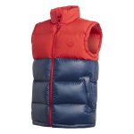 Doudoune sans manches adidas originals down blocked regen vest - rouge / bleu - homme - sports adidas ...