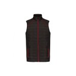 Doudoune sans manche bi - matire wk - noir / rouge - homme - 100% polyester - fermeture zippe avant ...