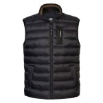Doudoune sans manches droite - petrol industries - homme - noire - 100% nylon - fermeture zippe