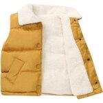 Doudoune sans manches enfant hiver polaire veste chaude confortable couleur unie pour garcon - fille ... Doudoune sans manches enfant hiver polaire veste chaude confortable couleur unie pour garcon - fille ...