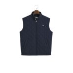 Gant doudoune sans manches quilted windcheater matelass�e bleu evening - homme
