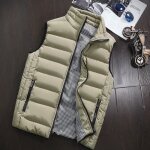 Doudoune sans manches homme doudoune ample épaissie pour hommes col montant et veste en duvet avec fermeture ... Doudoune sans manches homme doudoune ample épaissie pour hommes col montant et veste en duvet avec fermeture ...