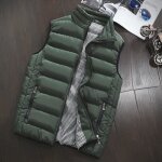 Doudoune sans manches homme doudoune ample paissie pour hommes col montant et veste en duvet avec fermeture ...