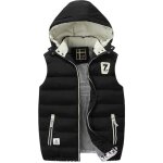 Doudoune sans manches homme  capuche leoclotho - cusson pais - noir