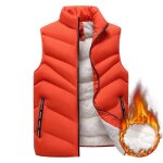 Doudoune sans manches homme doublée polaire automne hiver casual veste chaude epaisse col montant couleur ... Doudoune sans manches homme doublée polaire automne hiver casual veste chaude epaisse col montant couleur ...